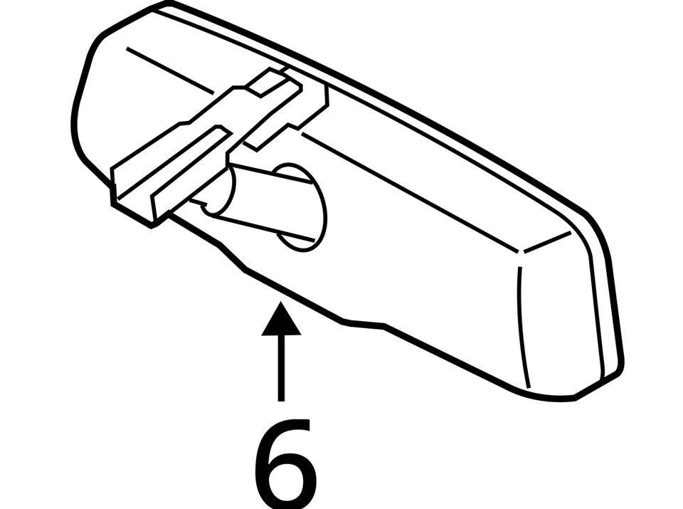 OEM Rear View Mirror Automatic Dimming Fits 07-09 LEXUS ES350 1322239 - Image 4 of 4