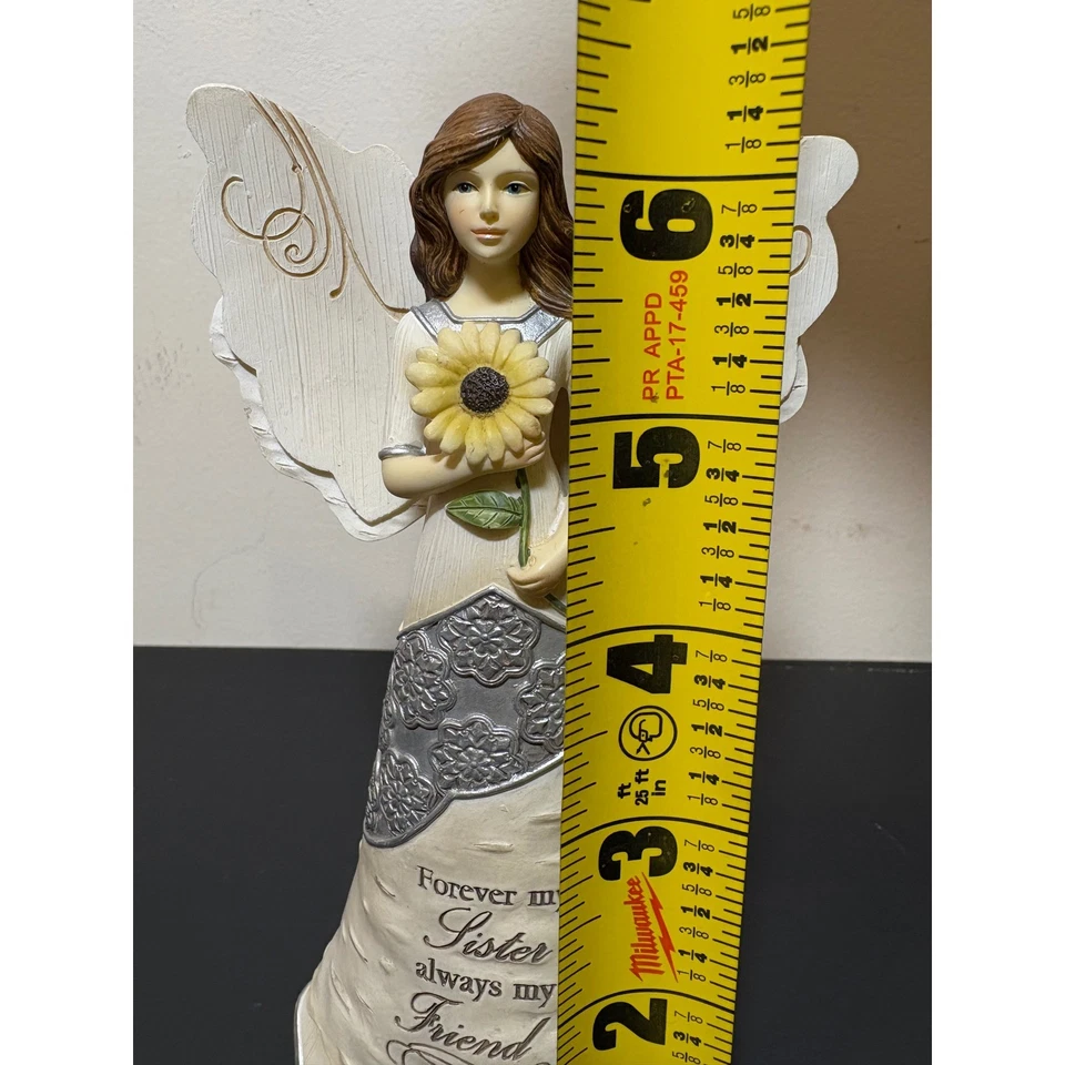 Elementos Hermana Ángel Figura Girasol Para Siempre Mi Hermana Siempre Mi Amigo Regalo Foto 4 de 4
