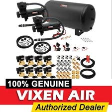 AIR SUSPENSION KIT/SYSTEM FOR TRUCK/CAR BAG/RIDE/LIFT, DUAL COMPRESSOR, 6G TANK