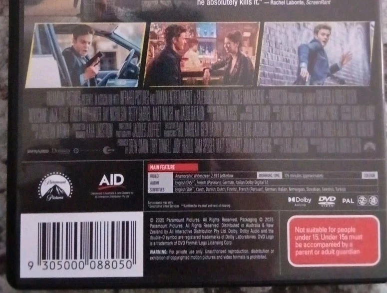 Novocaine No Pain DVD JACK QUAID REGION 4 AS NEW RELEASE 9/7/2025 ACTION FANTASY - image 4 of 4