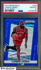 2024 Panini Blue Prizm Deca #248 LeBron James Los Angeles Lakers /149 PSA 10