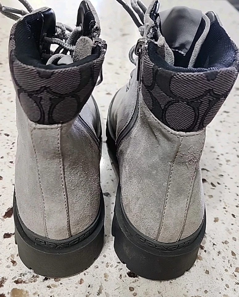 Botas Coach Citysole Gris Gamuza Buen Estado  Foto 2 de 4