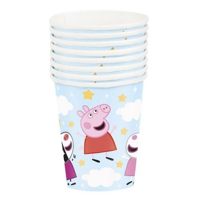Unique 9 oz Peppa Pig Paper Cups - 8 Count
