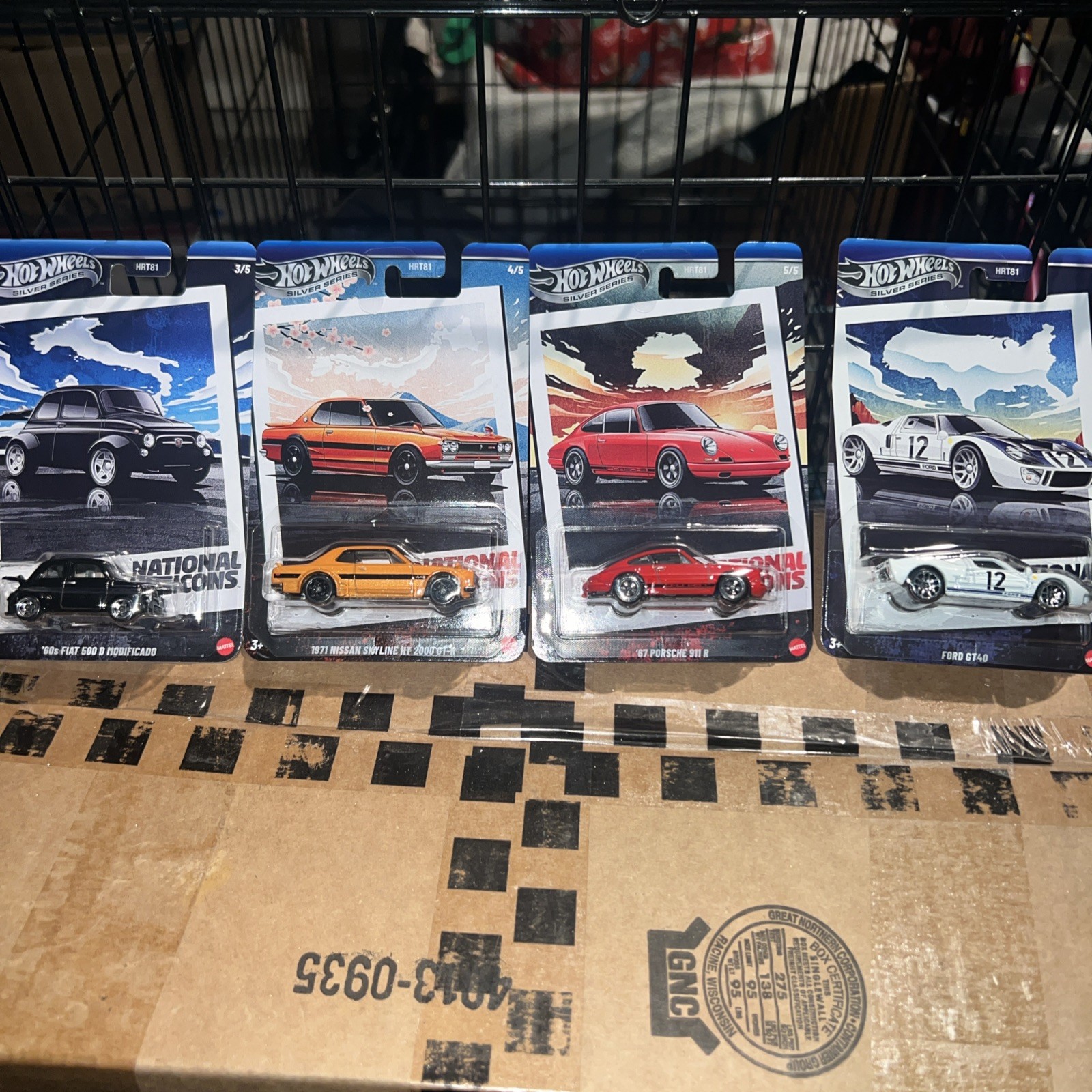 Hotwheels Silver Series National Icons 4 Car Set