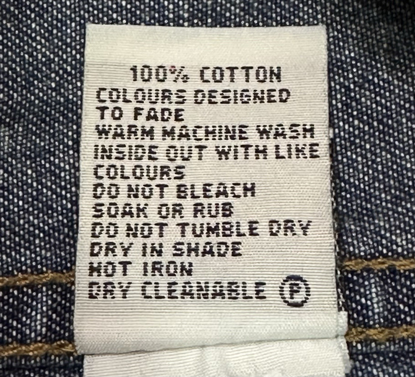 Fiorucci Size 8 Blue Button Down Medium Wash Deni… - image 11