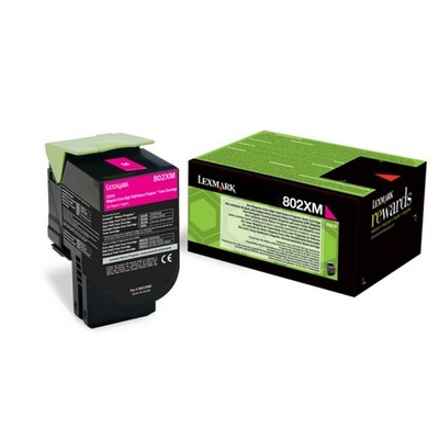 Original Lexmark 802XM  80C2XME Toner magenta