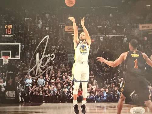 STEPHEN CURRY GOLDEN STATE WARRIORS AUTOGRAPH SIGNED 8x10 PHOTO JSA COA AV86115