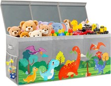 Extra Large Toy Box Chest with Lids Collapsible Storage Organizer for Kids