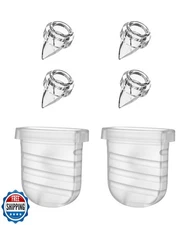 4PCS Duckbill Valves 2PCS Silicone Diaphragm, Wearable Breast Pump Replacemen