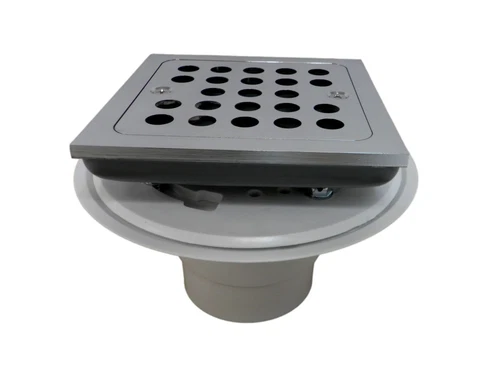 Signature Hardware SH608CP Menlo Square Shower Drain in Polished Chrome - Picture 3 of 3