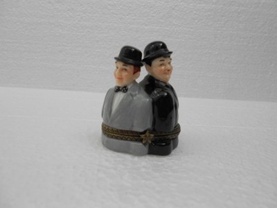 Laurel & Hardy aufklappbare Schmuckschatulle ~ 1999 PHB Collection ~ Midwest of Cannon Falls