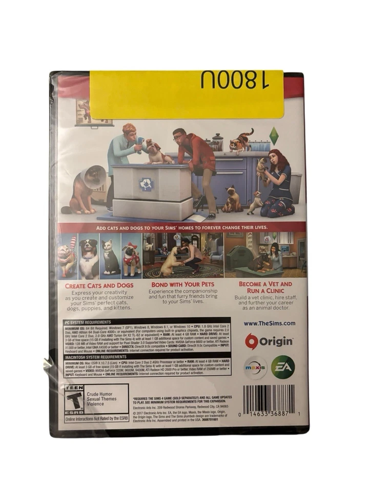 The Sims 4 Cats and Dogs Expansion Pack - PC Mac Game Brand New Sealed - Image 3 of 4