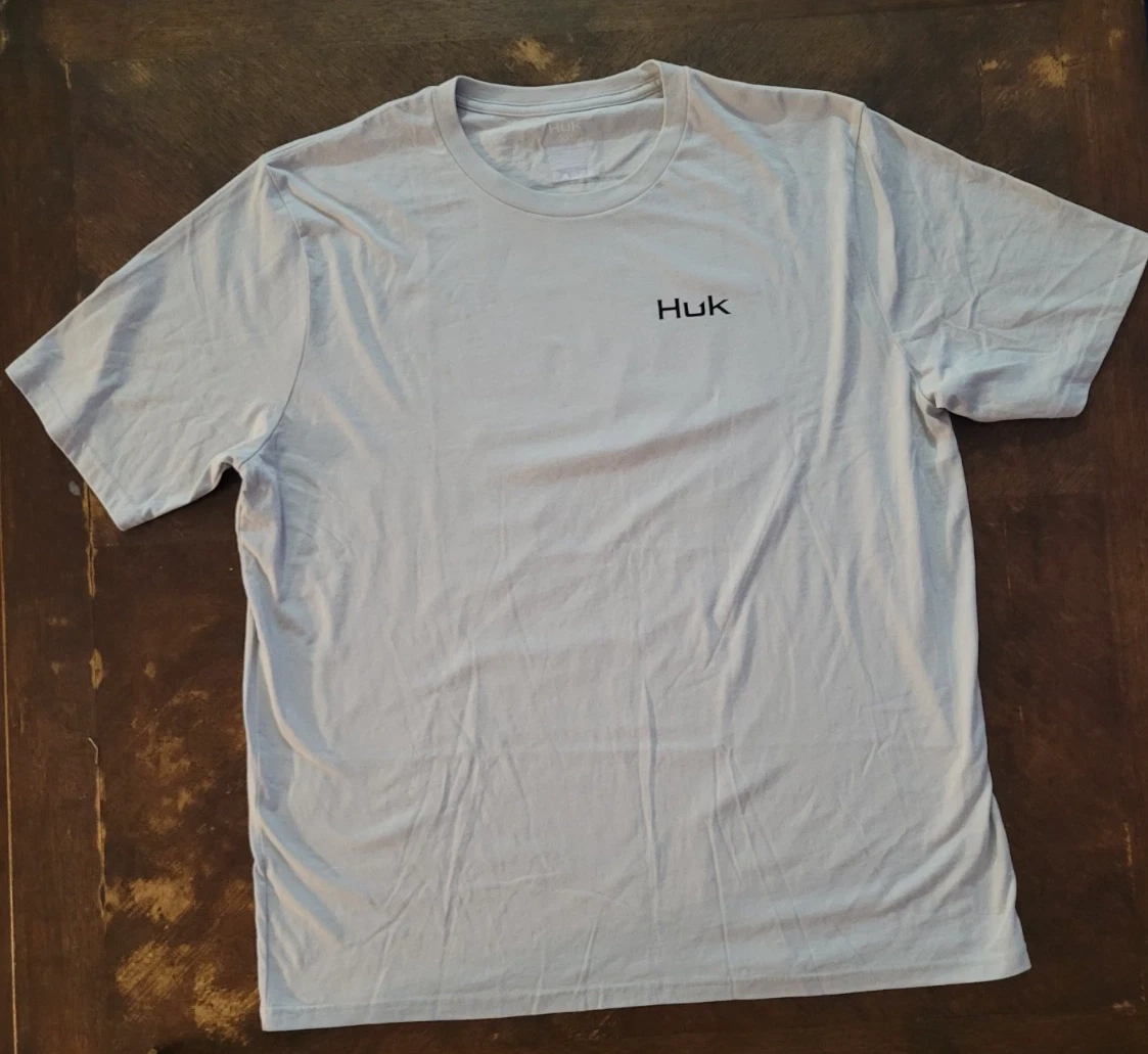 Huk Fishing Shirt Mens 2XL Gray Fish Graphic Print Lightweight Crew Neck XXL
Opens in a new window o