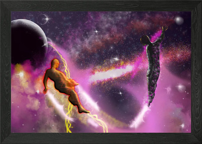 Komm mit mir Gerahmtes Wandbild Poster Leinwanddruck Bild