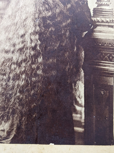 Antique Cabinet Photograph Beautiful Woman Long Hair Odd Circus Naomi Sutherland - Picture 6 of 12