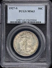 1927-S 50C Walking Liberty Half Dollar PCGS MS63