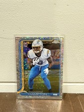 2025 Topps Chrome NFL Omarion Hampton Rookie Pulsar Refractor Chargers RC #324