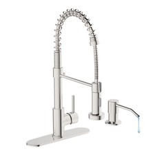 Kitchen Faucet Set, Commercial Kitchen Sink Faucets with Pull Down Sprayer and S