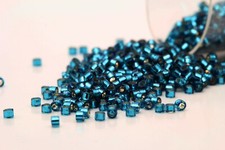 Miyuki Delicas 11/0 Inside Dyed Aquamarine Seed Beads DB-608