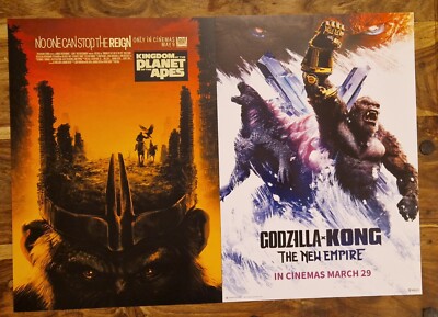 Cineworld Kingdom of the Planet of the Apes + Free Godzilla-Kong Poster