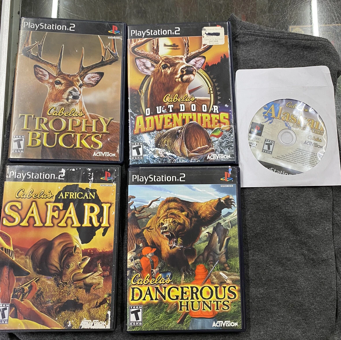 Lot of 4 Cabela's Outdoor Hunting Video Games: Playstation 2 - PS2 -  Activision