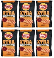 6X Lay's Xtra Gusto Barbecue Chips Patatine Kartoffelchips Gesalzen 110G