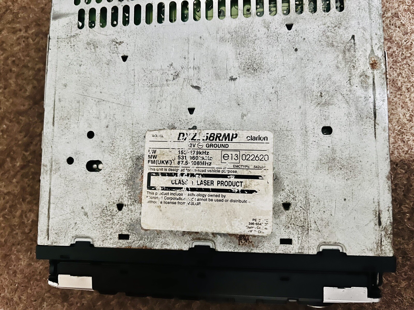 CLARION DXZ558RMP FM/MW/LW Car Radio CD Player RDS MP3 WMA OldTimer | eBay