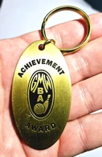 GMW BA Achievement Award Bowling Metal Keychain