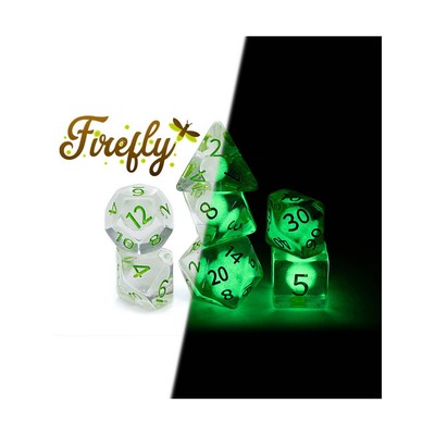 Gate Keeper Dice & Supplies Radiant Poly Set - Firefly (7) New