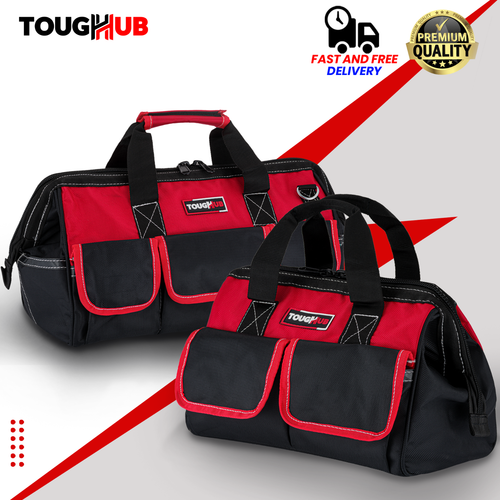 ToughHub Tool Storage Bag 12" & 16" Multi Pockets Waterproof Mechanic