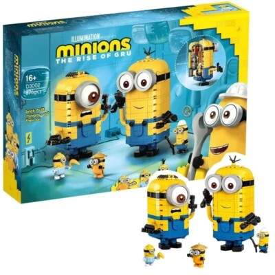 Despicable Me Minions Series Building Anime Figure Model Toys Kids With box