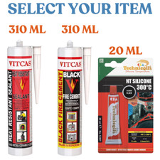 Vitcas High Temperature Heat Resistant Sealant up to 1300°C-1250°C 300ml Tube
