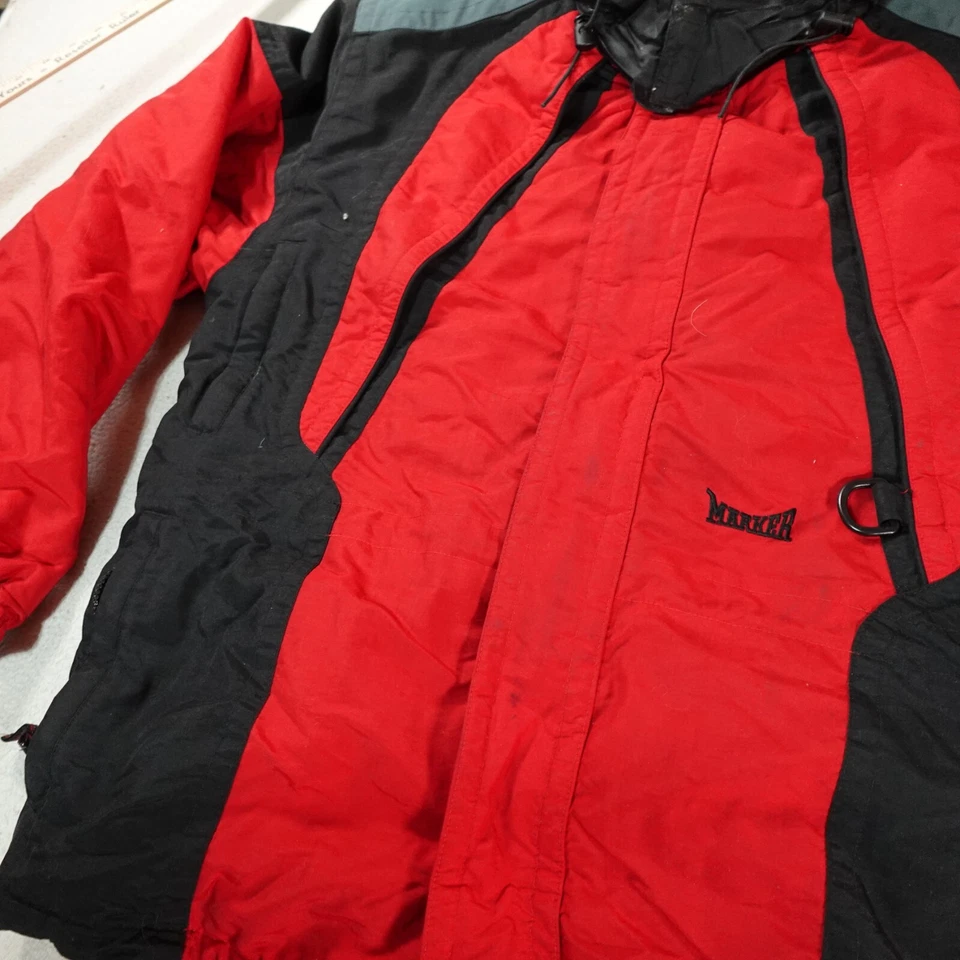 Marker Jacket Mens Large Red Ski Lined Snow Coat Outdoor Water Resistant Top - Image 3 of 4