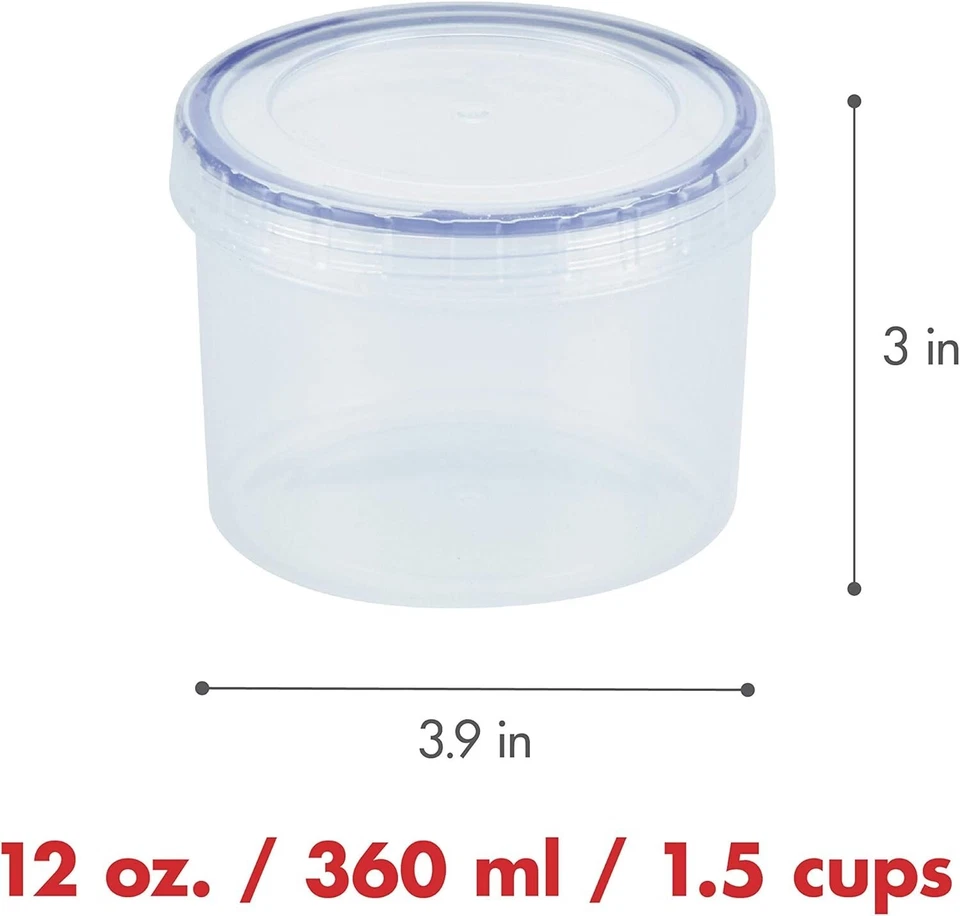 Easy Essentials Twist Lid 12oz Airtight Food Storage Container BPA Free - Image 3 of 4