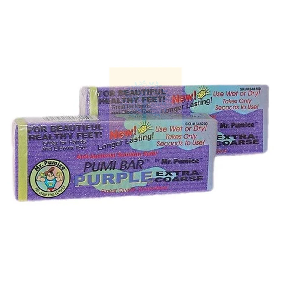 Mr. Pumice Pumi Bar Purple Sponge Skin Callus Remove Tools  Extra Coarse/Medium - Image 4 of 4