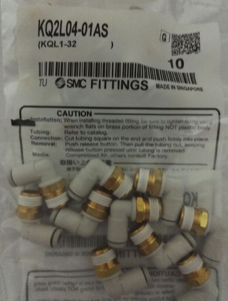 10PCS New SMC connector KQ2L04-01S/KQ2L04-01AS