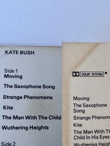 Kate Bush "The Kick Inside" Cassette Tape - Vintage 1978 EMI - Foto 8 di 10