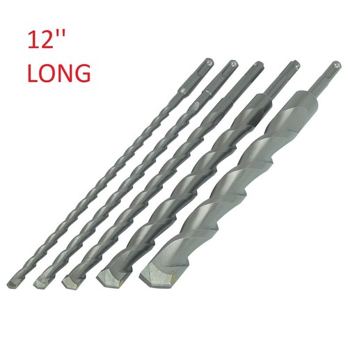 5 Pc EXTRA LONG SDS 12'' Masonry Drill 