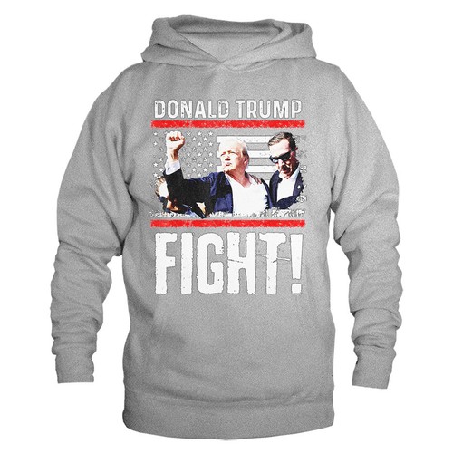 Donald Trump Fight! Rally Shooting Trump 2024 Campaign Political Hoodie - Bild 6 von 10