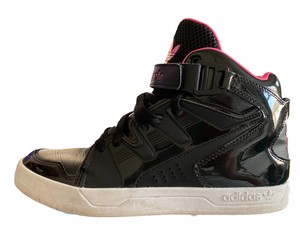 black adidas trainers size 1