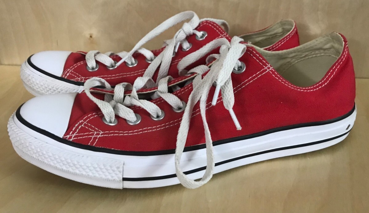 Converse All Star red cherry mens 8.5 womens 10.5 mesh top | eBay