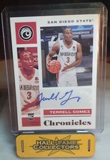 2021 Panini Chronicles Draft Picks-Terrell Gomez RC-AUTO-Orange Parallel-SSP