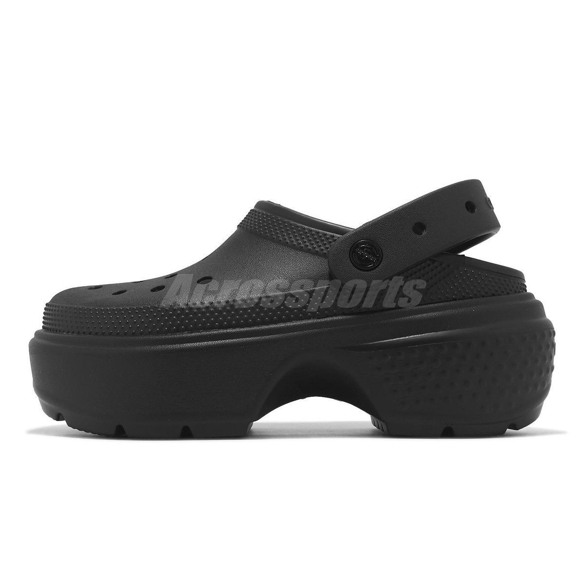 Crocs Stomp Clog Black Men Unisex Casual Slip On Platform