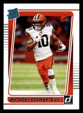 Anthony Schwartz 2021 Donruss #282 Cleveland Browns RATED ROOKIE