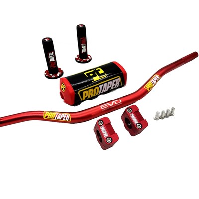 ProTaper Handle Bike Fat Bar Handlebars  1 1/8'' Grips Pad Motorcycle Bars