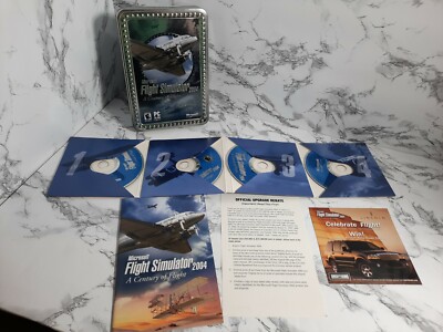 Microsoft Flight Simulator 2004 A Century Of Flight Metal Collector Tin PC