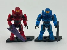 Mega Construx Halo 2 Character Pack Red & Blue Spartan Mk VII