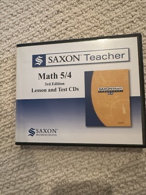 Saxon Math 5/4 54 third edition Lesson and Test CDs homeschool Saxon Teacher