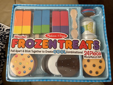 BRAND NEW: Melissa  Doug Wooden Frozen Treats- 24 Pieces
