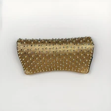 Vintage 1960s MAGID Gold Pearl Rhinestone Envelope Clutch  Purse